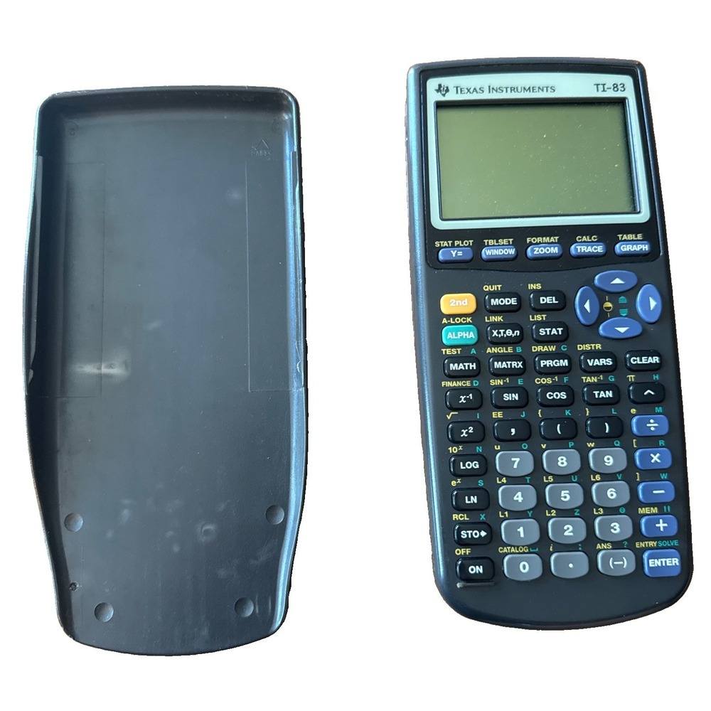 Texas Instruments TI 83 Plus Graphing Calculator with Sliding Cover - Tested